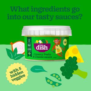 Little Dish 250g Creamy Pesto & Cheese Cooking Sauce - gallery image 2