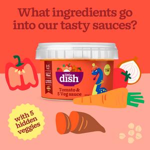 Little Dish 250g Tomato & 5 Veg Cooking Sauce - gallery image 2