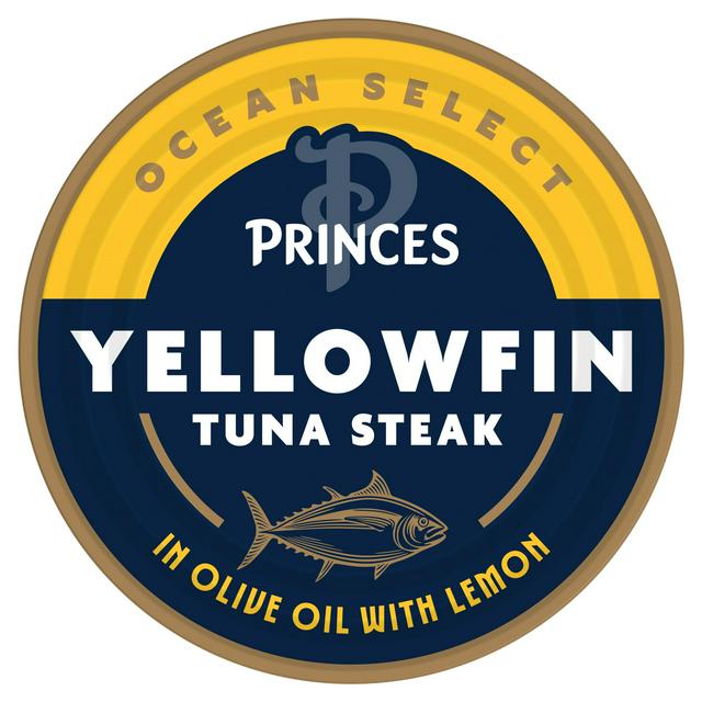 Princes 160g Yellowfin Tuna Steak in Olive Oil with Lemon - gallery image 1