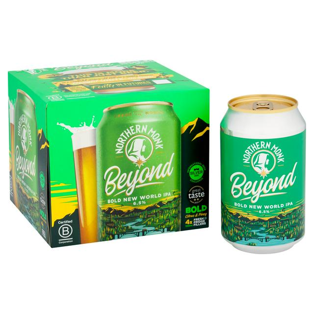 Northern Monk Beyond Bold 4 x 330ml New World IPA Beer Cans - gallery image 1