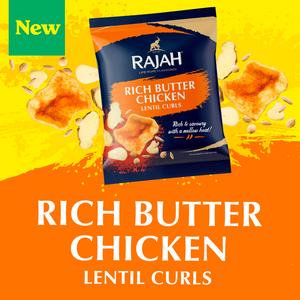 Rajah 80g Rich Butter Chicken Lentil Curls Snacks - gallery image 2