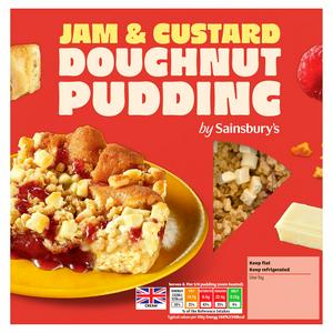 Sainsbury's Loaded 370g Jam & Custard Doughnut Dessert