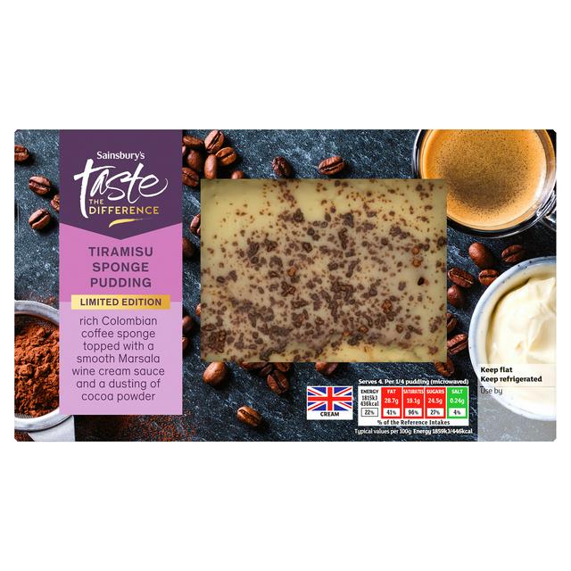 Sainsbury's 400g Tiramisu Sponge Pudding, Taste the Difference - gallery image 1
