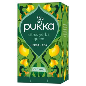Pukka 20 x Organic Citrus, Yerba Mate & Green Tea Uplift Herbal Tea Bags 36g - gallery image 2