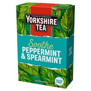 Yorkshire Tea 20 x Soothe Peppermint & Spearmint Herbal Tea Bags - gallery image 2