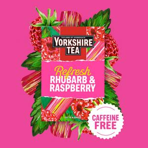 Yorkshire Tea 20 x Refresh Rhubarb & Raspberry Fruit Tea Bags - gallery image 6
