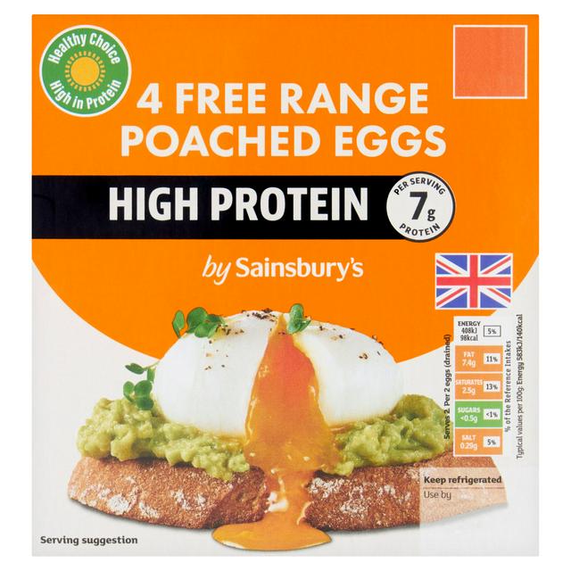 Sainsbury's 133g Poached Eggs - gallery image 1