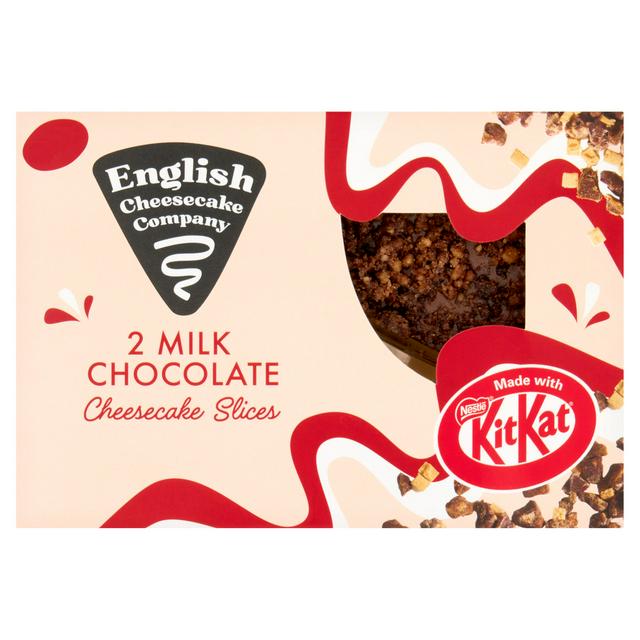 English Cheesecake Company 2 x Milk Chocolate Cheesecake Slices 180g - gallery image 1