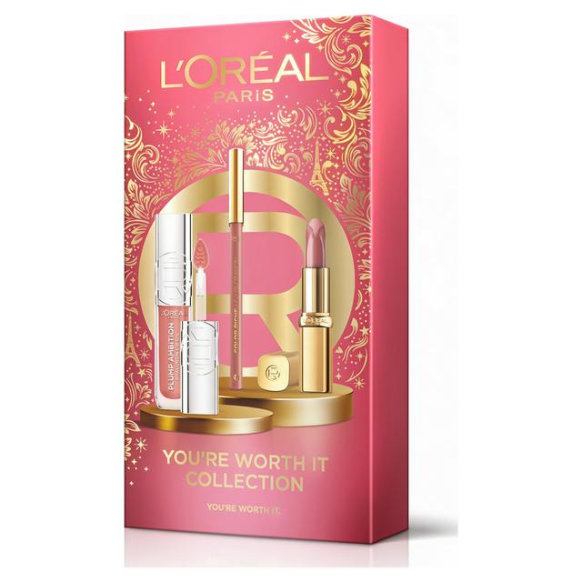 L'Oréal Paris 3 x You're Worth It Lip Makeup Gift Set - gallery image 1