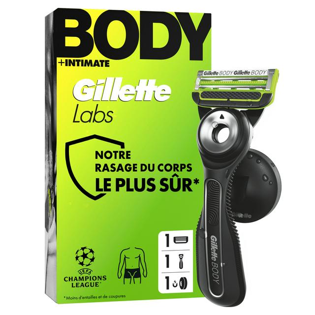 Gillette Labs Body + Intimate Razor for Men with Magnetic Shower Hanger - gallery image 1