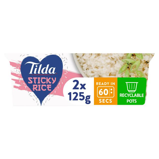 Tilda 2 x 125g Sticky Rice - gallery image 1