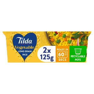 Tilda 2 x 125g Vegetable Rice