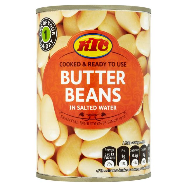 KTC 400g Butter Beans in Salted Water - gallery image 1