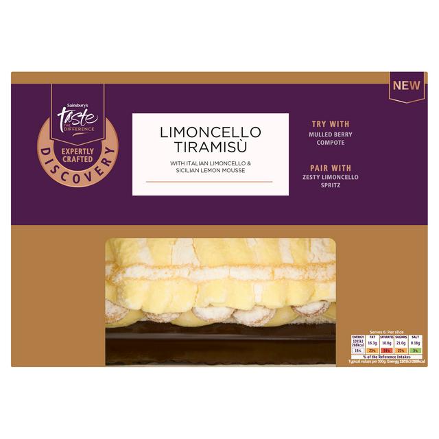 Sainsbury's Discovery 600g Limoncello Tiramisu, Taste the Difference. - gallery image 1