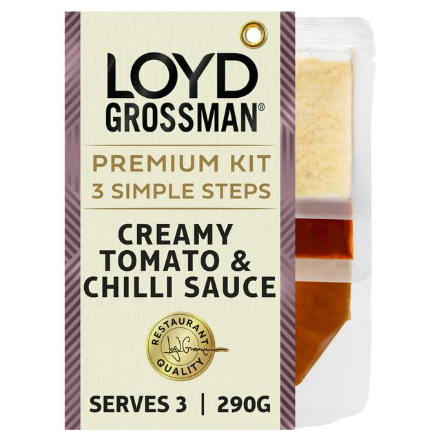 Loyd Grossman 290g Creamy Tomato & Chilli Pasta Sauce Kit - gallery image 1