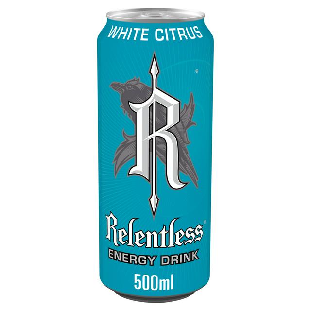Relentless 500ml White Citrus Energy Drink Can - gallery image 1
