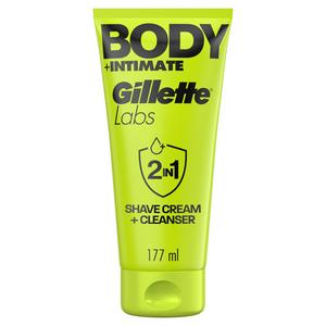 Gillette Labs Body + Intimate 2-in-1 Body Shave Cream and Cleanser 177ml