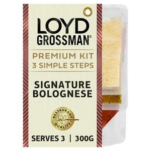 Loyd Grossman 300g Signature Bolognese Tomato Pasta Sauce Kit