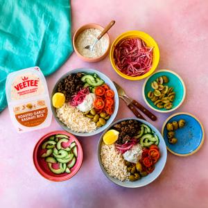 Veetee Perfectly Steam Filtered 2 x 125g Roasted Garlic Basmati Rice - gallery image 2