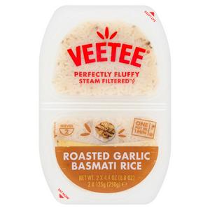 Veetee Perfectly Steam Filtered 2 x 125g Roasted Garlic Basmati Rice