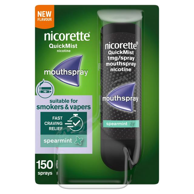 Nicorette Quickmist Quit Vaping Aid Spearmint Mouthspray - gallery image 1