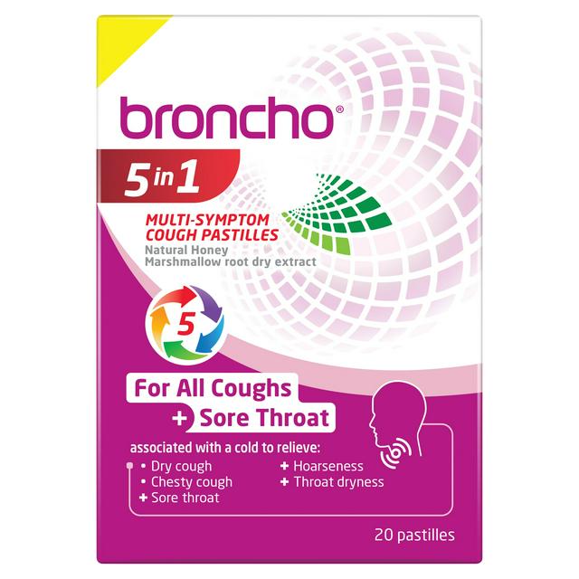 Broncho 20 x 5 in 1 Multi Symptom Cough Pastilles - gallery image 1