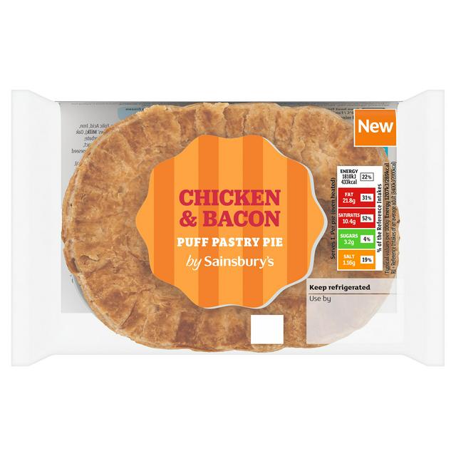 Sainsbury's 150g Chicken & Bacon Puff Pastry Pie - gallery image 1