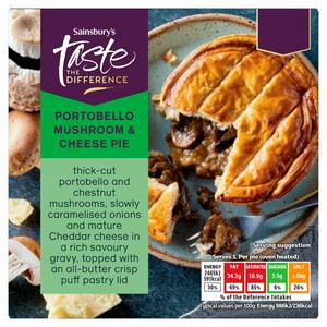 Sainsbury's 250g Portobello Mushroom & Cheese Pie, Taste the Differemce
