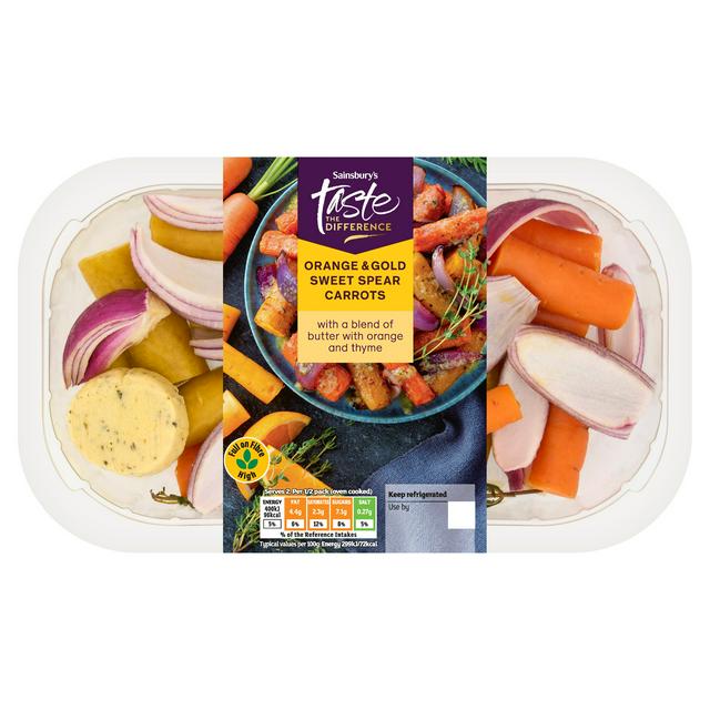 Sainsbury's 380g Sweet Spear Carrots with Orange, Taste the Difference - gallery image 1