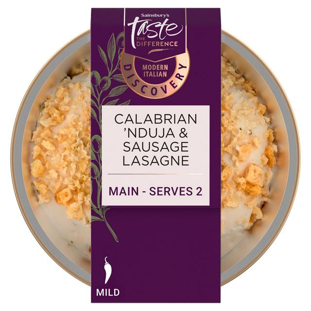 Sainsbury's Discovery 400g Calabrian 'Nduja & Sausage Lasagne, Taste the Difference - gallery image 1