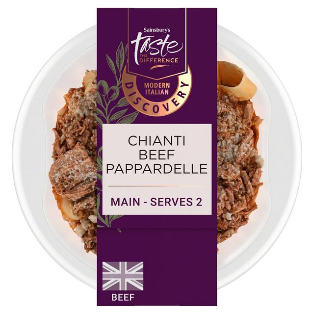 Sainsbury's Discovery 400g Chianti Beef Pappardelle with Italian Bronze Die Pappardelle, Taste the Difference - gallery image 1