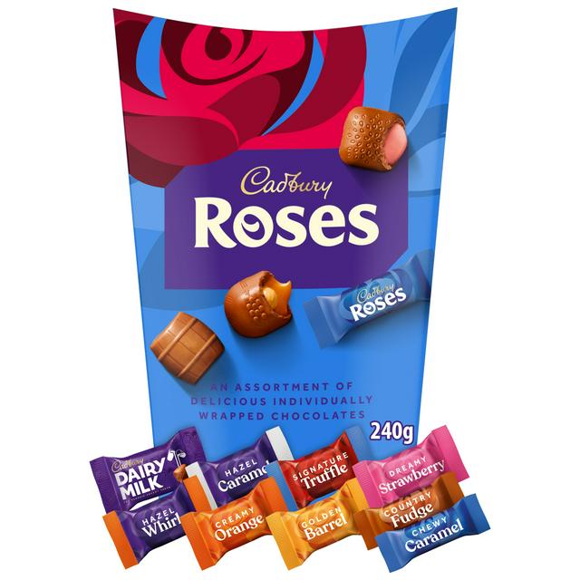 Cadbury Roses 240g Chocolate Assortment Carton - gallery image 1
