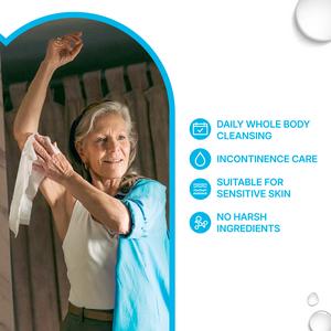 WaterWipes 30 x Sensitive+ Body & Intimate Cleansing Fragrance Free Wipes - gallery image 4