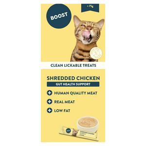 Boost 5 x 15g Shredded Chicken Clean Lickable Treats