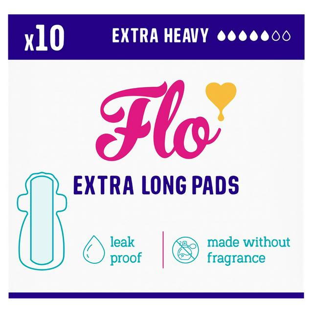 Flo 10 x Bamboo Extra Long Period Pads - gallery image 1