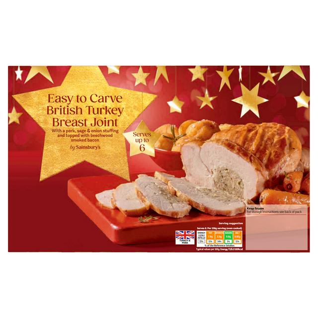 Sainsbury's 1.28kg Stuffed Turkey Breast Joint - gallery image 1