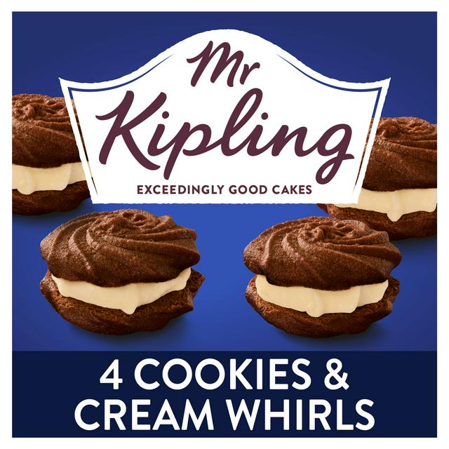 Mr Kipling 4 x Cookies & Cream Whirls Cakes - gallery image 1