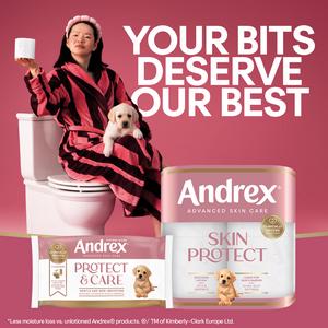 Andrex Skin Protect 8 x Standard Toilet Tissue Rolls - gallery image 4