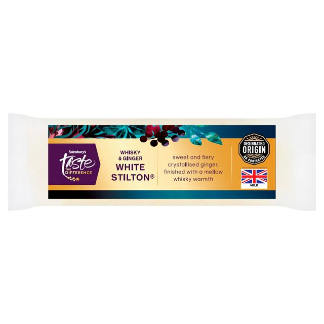 Sainsbury's 200g Whiskey & Ginger White Stilton Cheese, Taste the Difference - gallery image 1