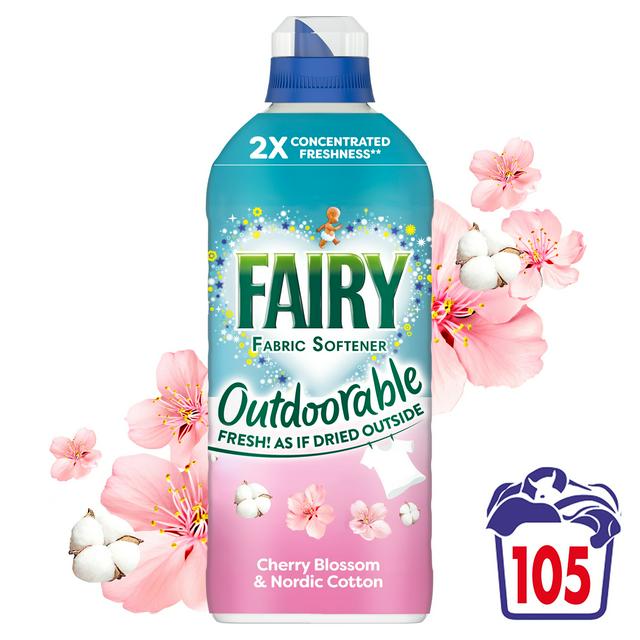 Fairy Outdoorable 105 Washes Cherry Blossom & Nordic Cotton Fabric Softener - gallery image 1