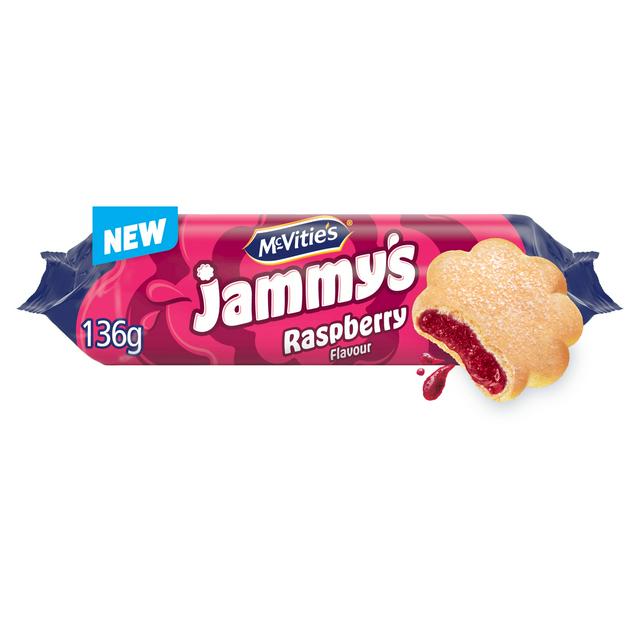 McVitie's Jammys 136.5g Raspberry Flavour Biscuits - gallery image 1