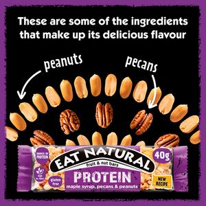 Eat Natural Protein 3 x 40g Maple Syrup, Pecans & Peanuts Multipack Bars - gallery image 3