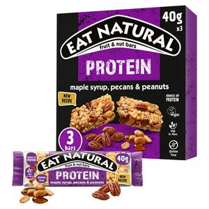 Eat Natural Protein Maple Syrup Pecan & Peanut Multipack 3 Bars3x40g