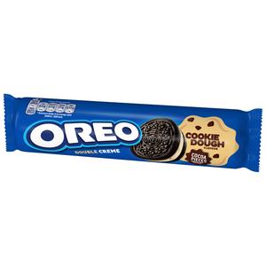 Oreo Double Crème 157g Cookie Dough Flavour Cocoa Sandwich Biscuits - gallery image 2