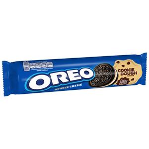 Oreo Double Crème 157g Cookie Dough Flavour Cocoa Sandwich Biscuits - gallery image 5