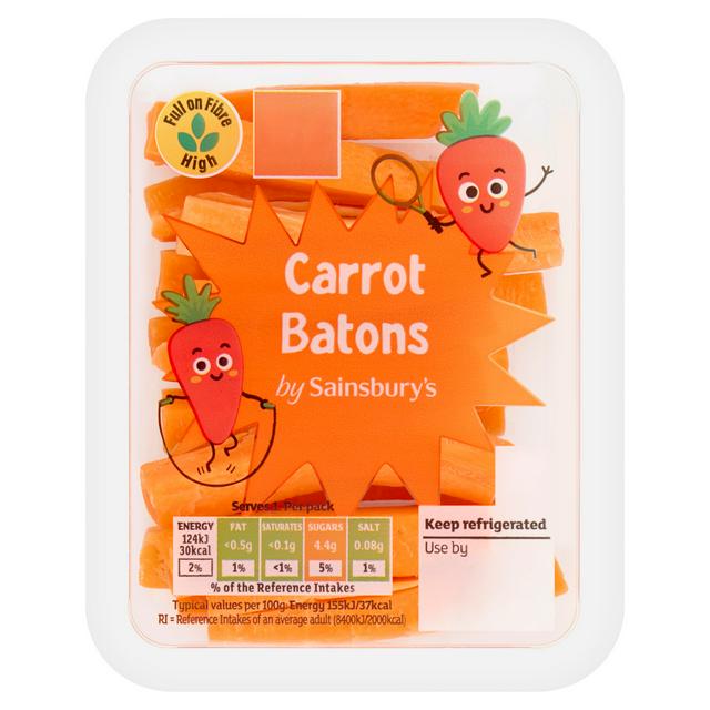 Sainsbury's Carrot Batons 80g - gallery image 1