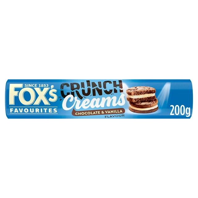 Fox's Favourites Crunch Creams 200g Chocolate & Vanilla Flavour Biscuits - gallery image 1