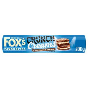 Fox's Favourites Crunch Creams 200g Chocolate & Vanilla Flavour Biscuits