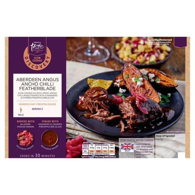 Sainsbury's Discovery 525g Slow Cooked Angus Featherblade, Taste the Difference - gallery image 1