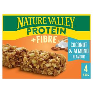 Nature Valley 4 x 36g Protein + Fibre Coconut & Almond Flavour Bars